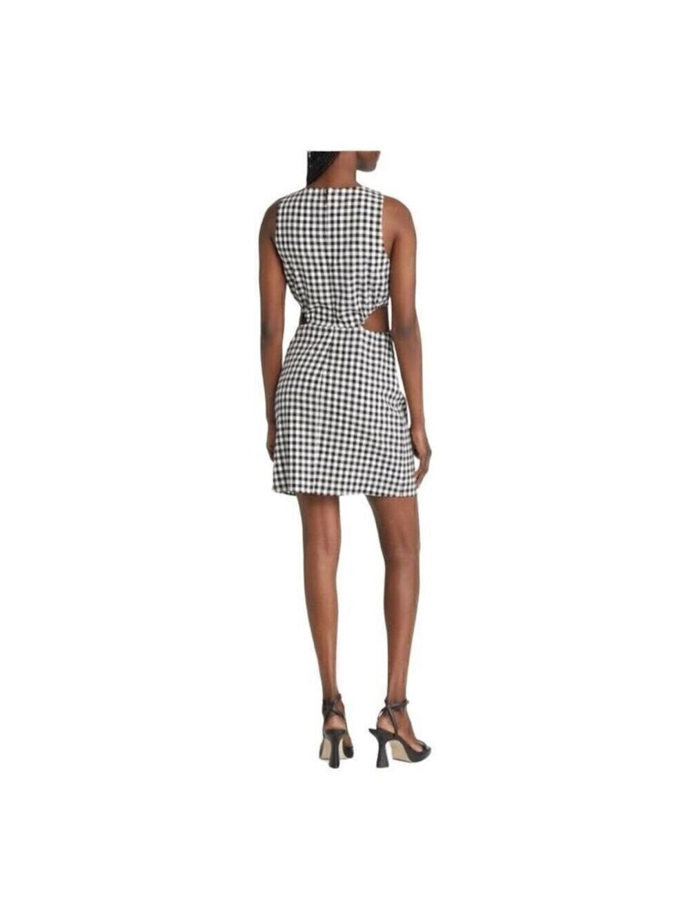 Wayf Jules Cutout O-ring Minidress in Black and White Size Medium - Picture 4 of 11